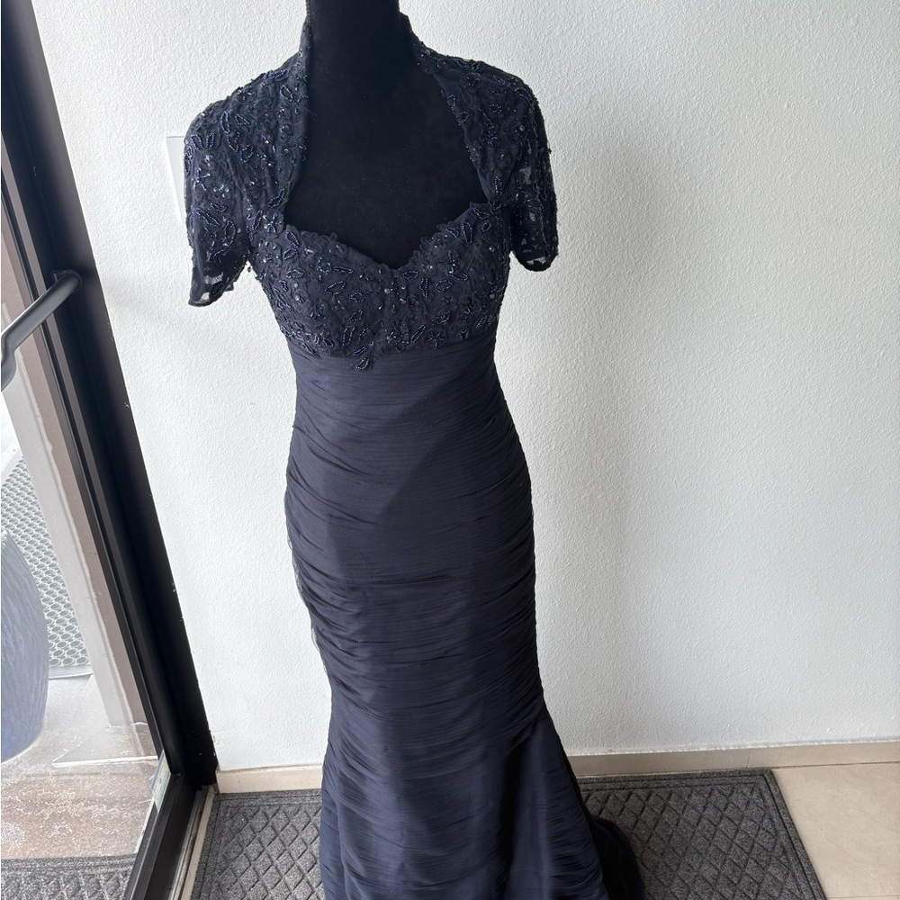 Jovani,Elegant Navy blue Evening Gown